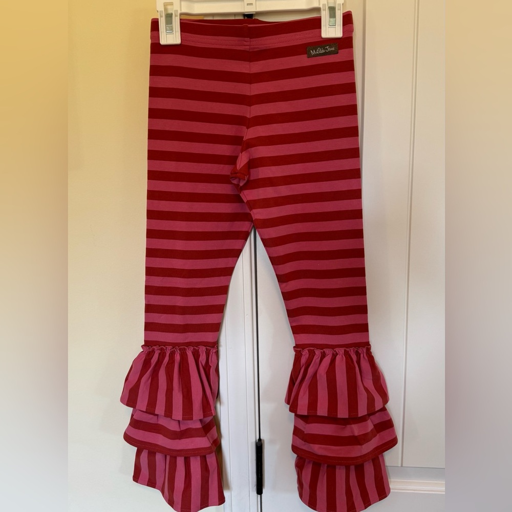 Matilda Jane size 8 Heart To Heart: Earn Your Stripes Benny Pants